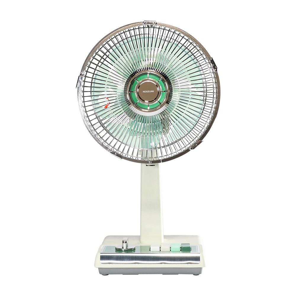 【全新出清】KOIZUMI｜10吋復古電風扇KLF-G035（藍白/綠白）