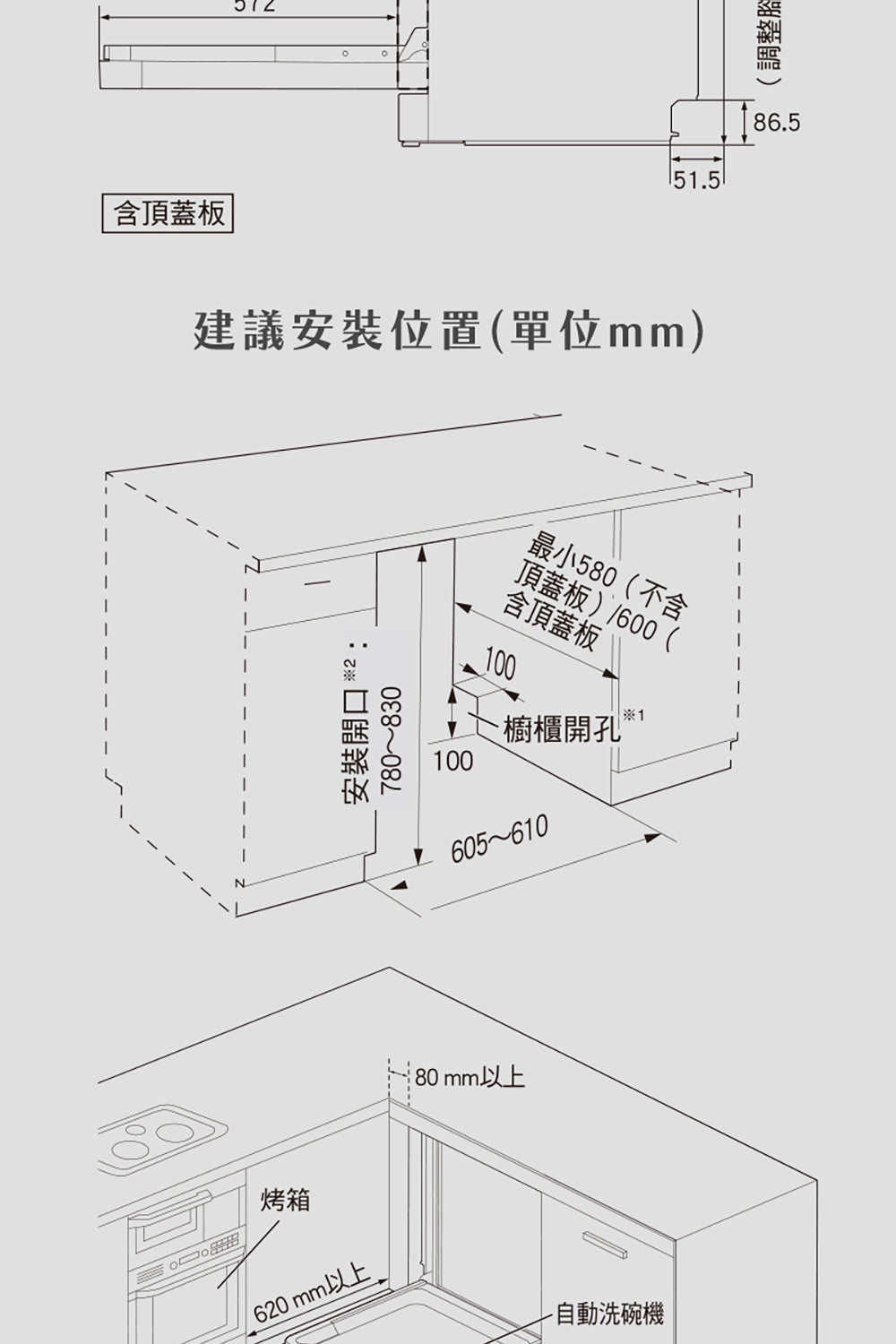 Panasonic國際牌｜獨嵌式自動洗碗機 NP-DFB2K6-1H (含基本安裝)