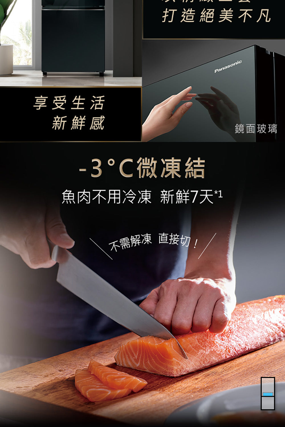 Panasonic 國際牌｜NR-B261VG 255L一級能效玻璃門雙門變頻冰箱
