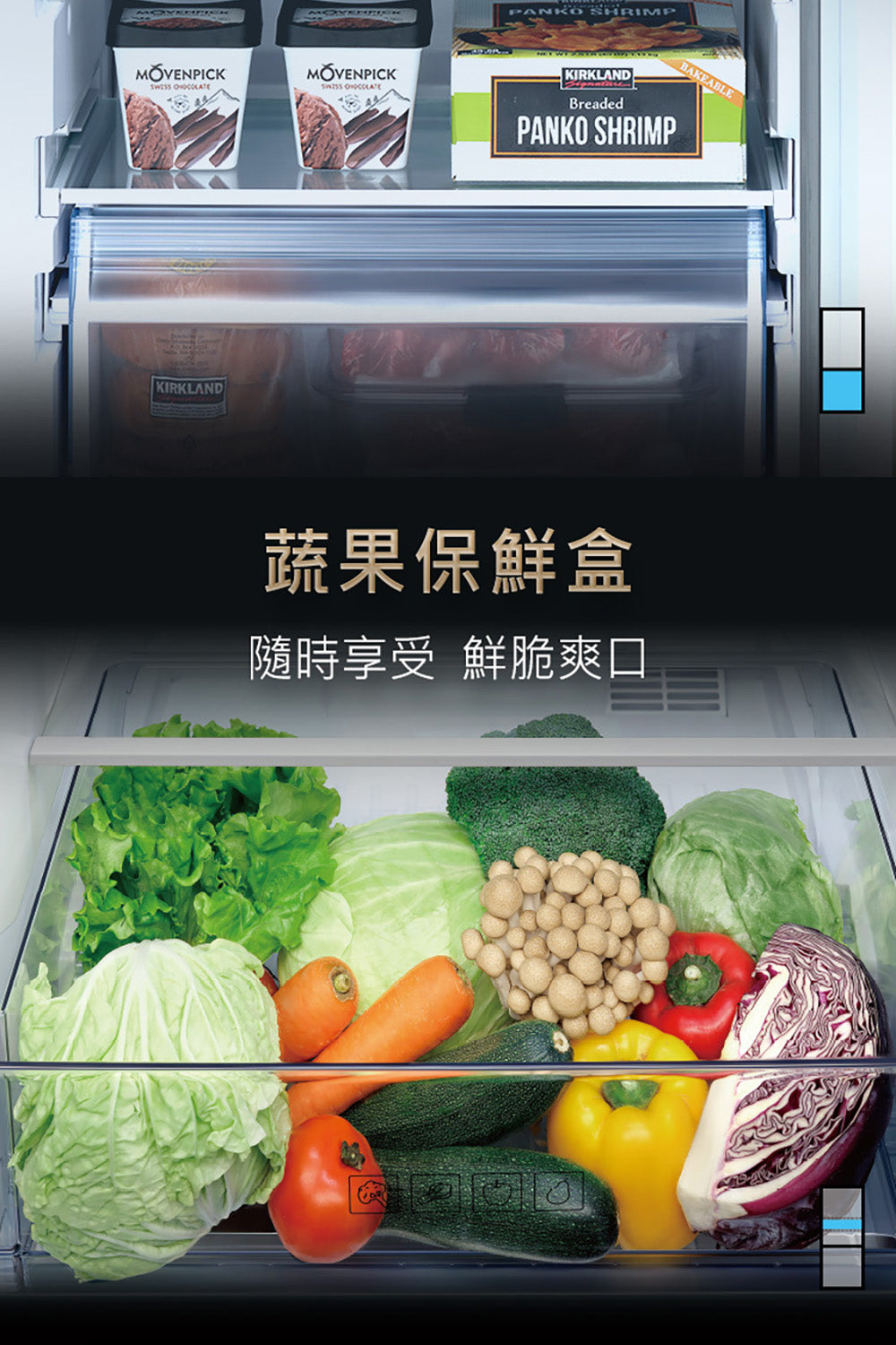 Panasonic 國際牌｜NR-B261VG 255L一級能效玻璃門雙門變頻冰箱