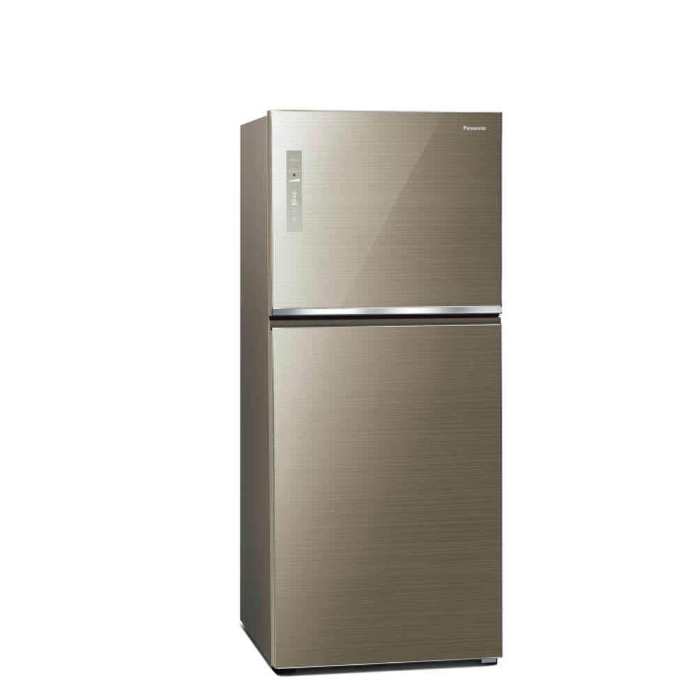Panasonic 國際牌｜NR-B582TG 580L新一級節能雙門玻璃變頻冰箱(曜石棕/翡翠金)