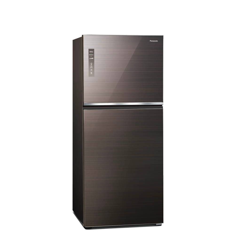 Panasonic 國際牌｜NR-B582TG 580L新一級節能雙門玻璃變頻冰箱(曜石棕/翡翠金)