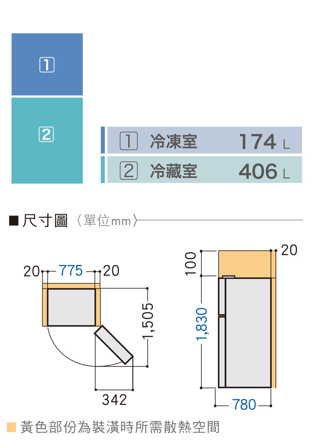 Panasonic 國際牌｜NR-C582TV 578L新一級能效三門鋼板冰箱(晶漾黑/晶漾銀)