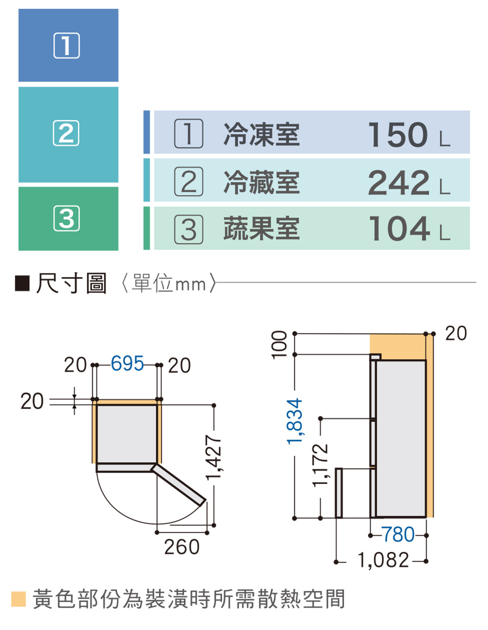 Panasonic 國際牌｜NR-C493TV 496L新一級能效三門變頻冰箱(晶漾黑/晶漾銀)