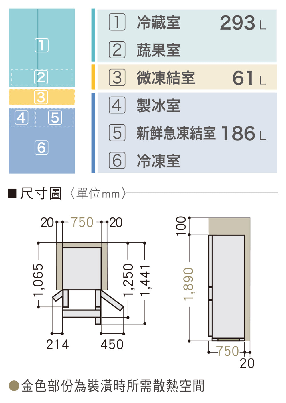 Panasonic 國際牌｜NR-D541PG-H1 540L一級能效四門變頻冰箱