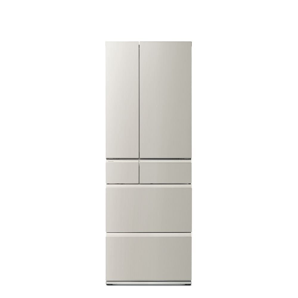 Panasonic 國際牌｜NR-F502YT-C1 495L日製無邊框霧面鋼板六門冰箱(淺灰米)