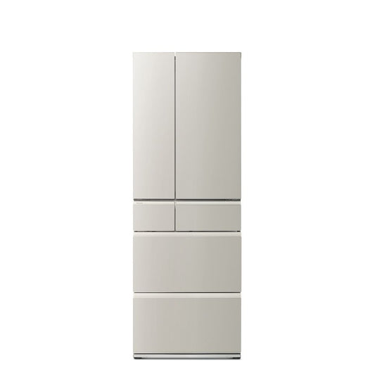 Panasonic 國際牌｜NR-F502YT-C1 495L日製無邊框霧面鋼板六門冰箱(淺灰米)