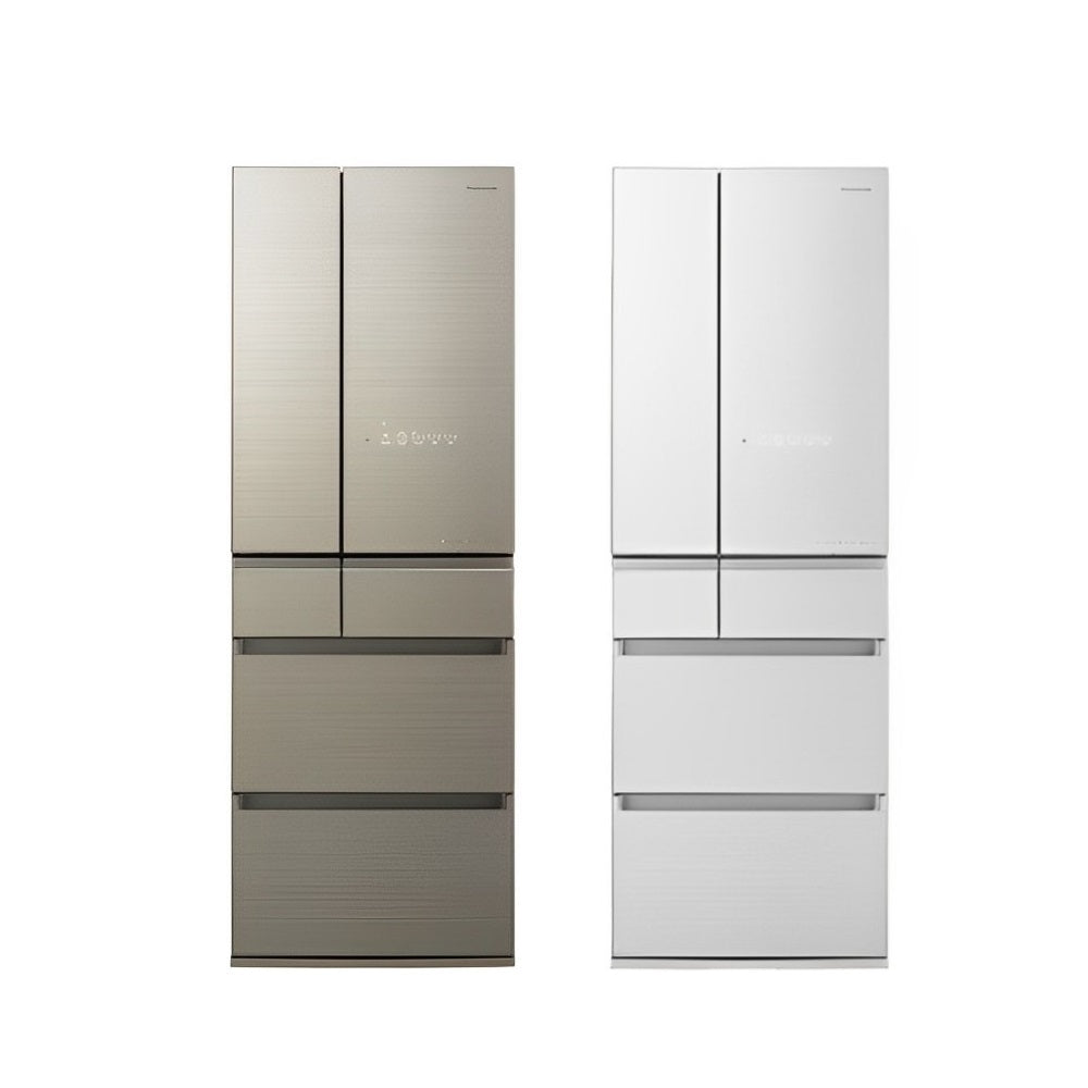 Panasonic 國際牌｜NR-F509XT 501L日本製一級能效六門變頻冰箱(香檳金/晶鑽白)