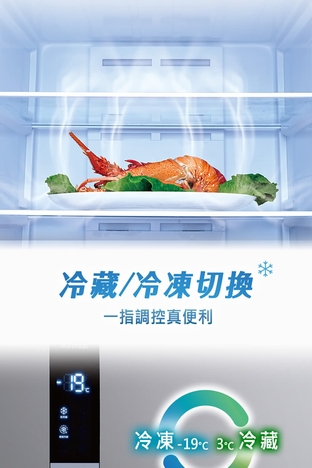 Panasonic 國際牌｜NR-FZ383AV-S 380L高效變頻壓縮機直立式冷凍櫃