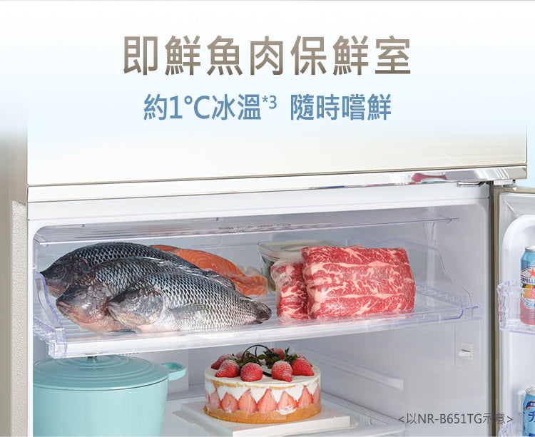 Panasonic 國際牌｜NR-B421TG 422L新一級節能雙門玻璃變頻冰箱(曜石棕/翡翠金)